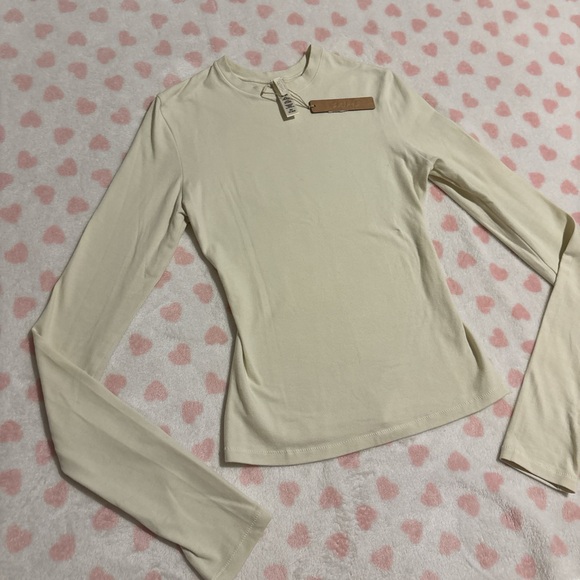 Skims cotton jersey long sleeve bone size xsmall New with tag - Picture 1 of 3